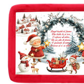 Trusou mot fete, aniversare 1 an, Mos Craciun, catifea rosie, 7 piese, 34x25 cm, REC5011/29